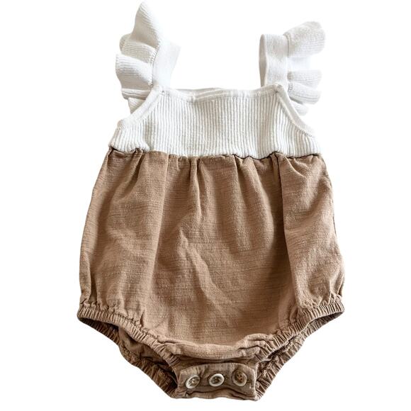 Hadas Girls Mixed Media Knit Summer Romper size 9-12 months - Picture 1 of 6